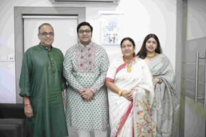 kahhak family with arindam sil at muhurat puja